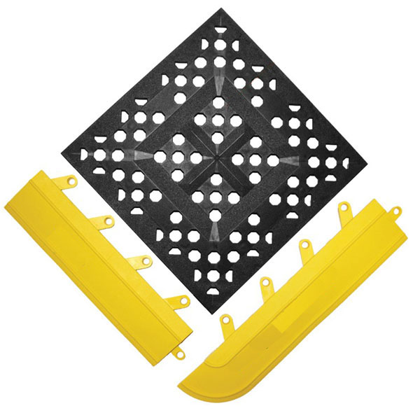 F.I.T. Drainage Ergonomic Interlocking Tiles American Floor Mats